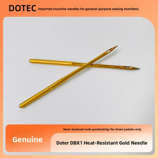 DOTEC DBx1 Heat-Resistant Gold Sewing Machine Needles