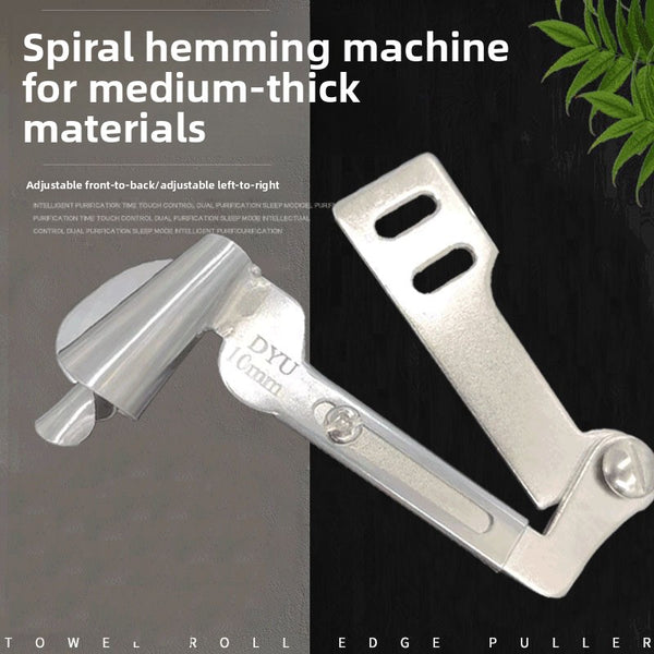 Adjustable Spiral Hemming Folder Attachment