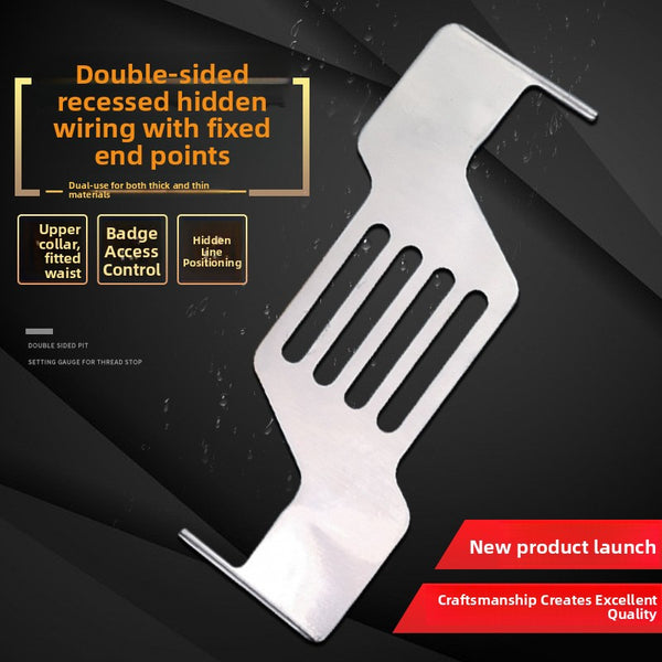 Dual-Use Thick/Thin Material Hidden Seam Stopper Guide Plate