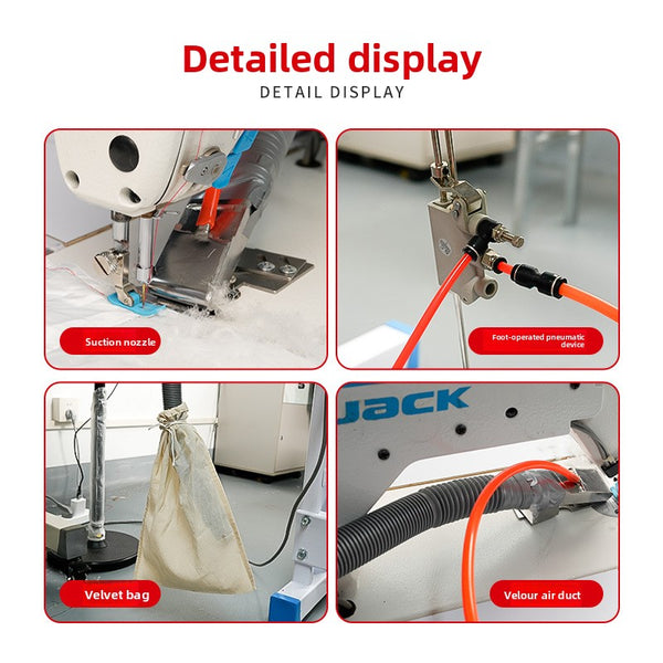 New Pneumatic Lint/Down Suction Device
