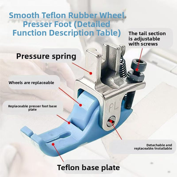 PL Smooth-Feed PTFE Roller Presser Foot